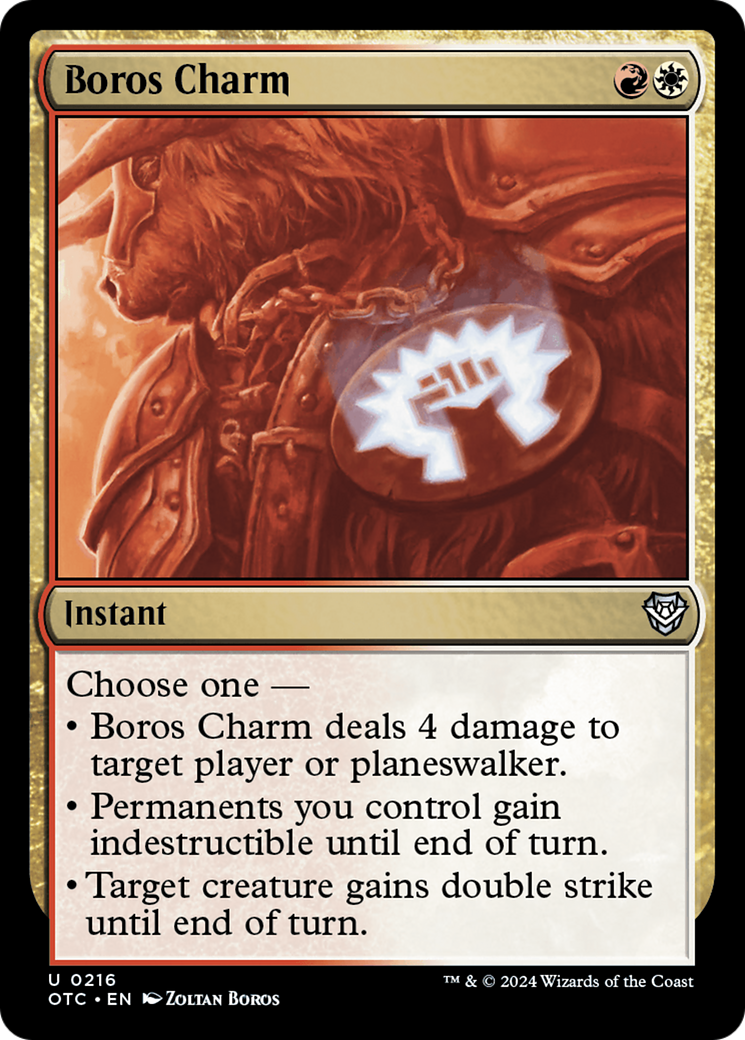 Boros Charm (OTC-216) - Outlaws of Thunder Junction Commander - Magic The Gathering