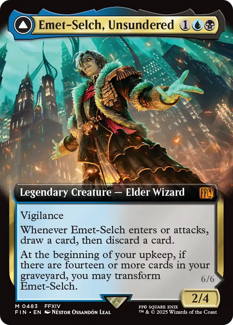 FOIL Emet-Selch, Unsundered (Extended Art) (FIN-483) - FINAL FANTASY - Magic The Gathering
