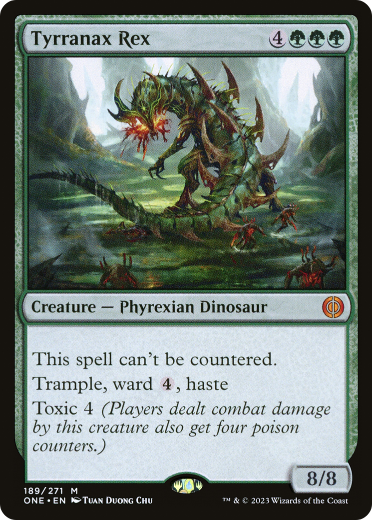 FOIL Tyrranax Rex (ONE-189) - Phyrexia: All Will Be One - Magic The Gathering