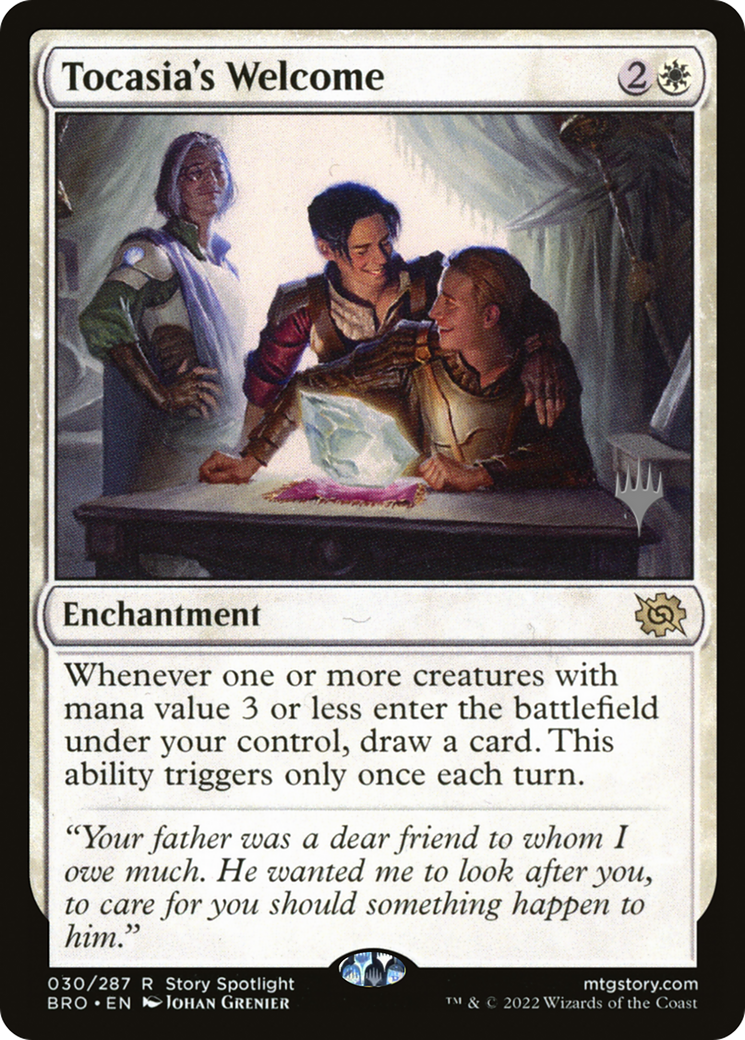FOIL Tocasia's Welcome (PPBRO-30P) - The Brothers' War Promos - Magic The Gathering