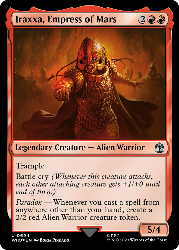 FOIL Iraxxa, Empress of Mars (Surge Foil) (WHO-694) - Doctor Who - Magic The Gathering