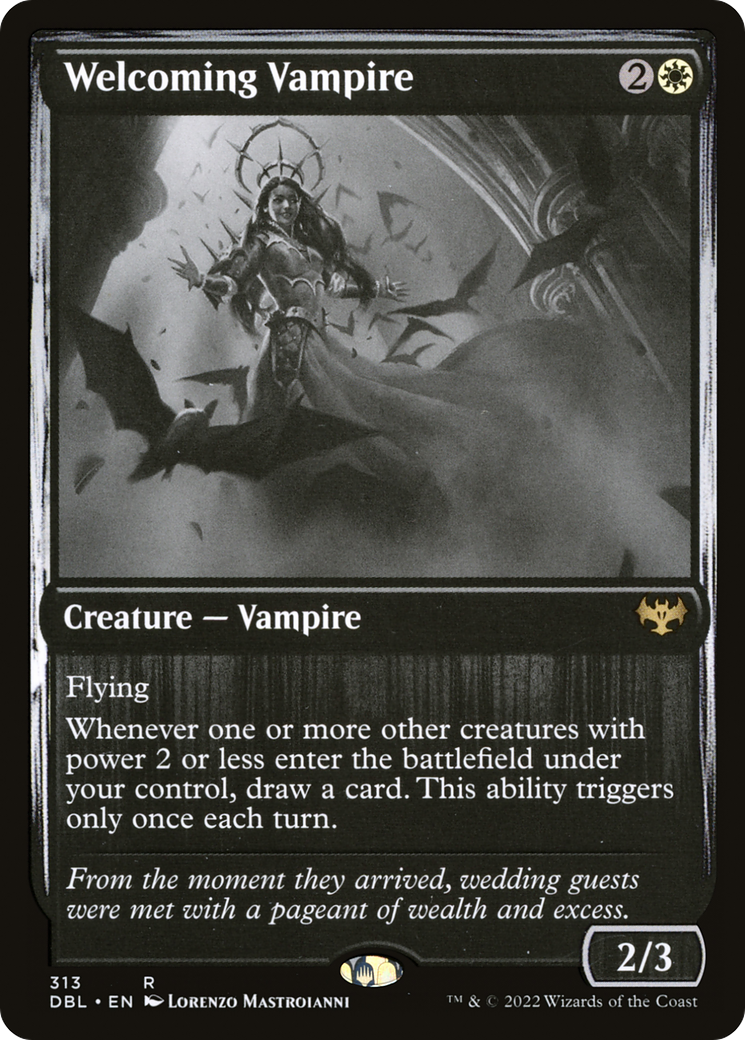 FOIL Welcoming Vampire (DBL-313) - Innistrad: Double Feature - Magic The Gathering