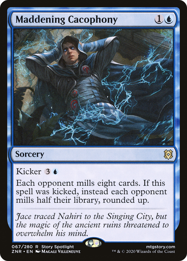 FOIL Maddening Cacophony (ZNR-067) - Zendikar Rising - Magic The Gathering