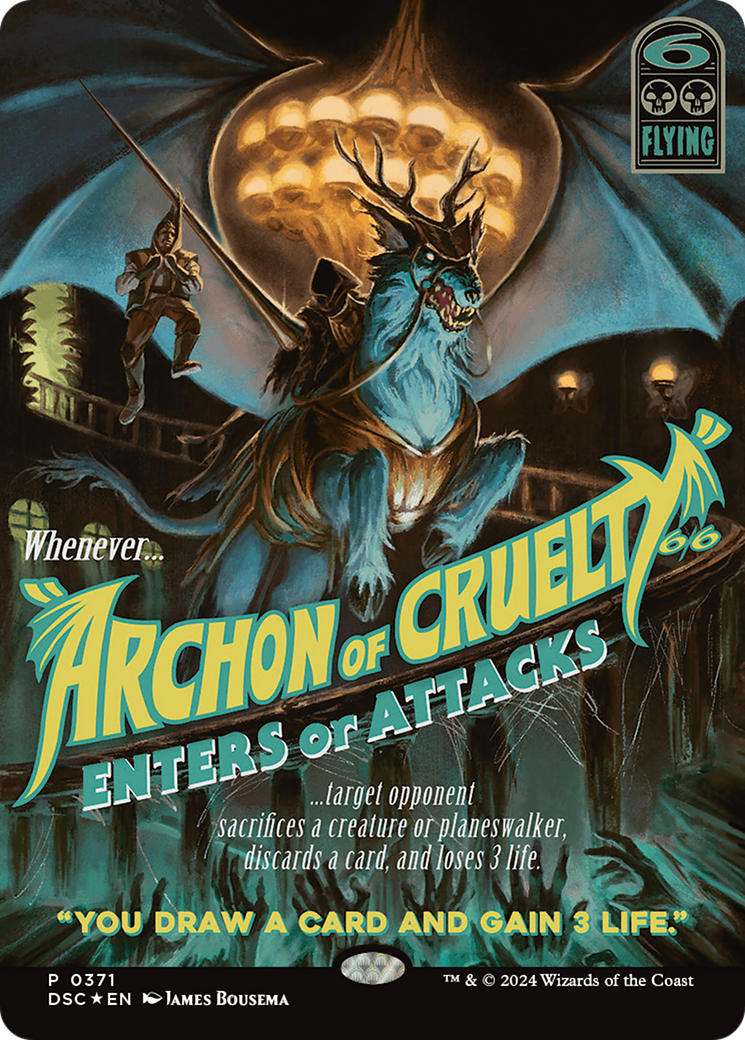 FOIL Archon of Cruelty (DSC-371) - Duskmourn: House of Horror Commander - Magic The Gathering