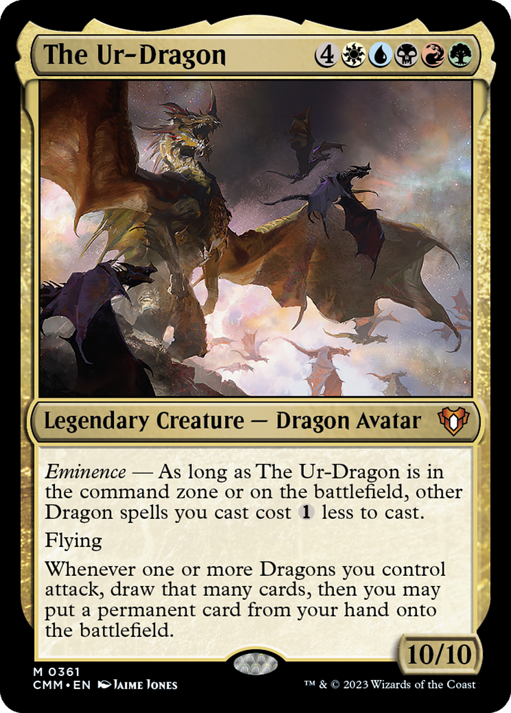 FOIL The Ur-Dragon (CMM-361) - Commander Masters - Magic The Gathering