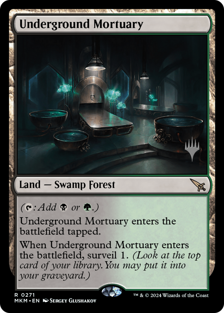 Underground Mortuary (PPMKM-271P) - Murders at Karlov Manor Promos - Magic The Gathering