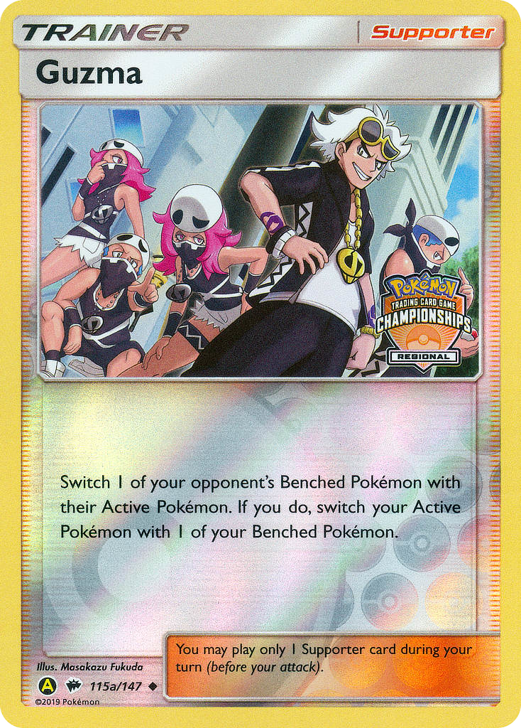 Guzma 115a/147 - Burning Shadows Reverse Pokemon Holofoil