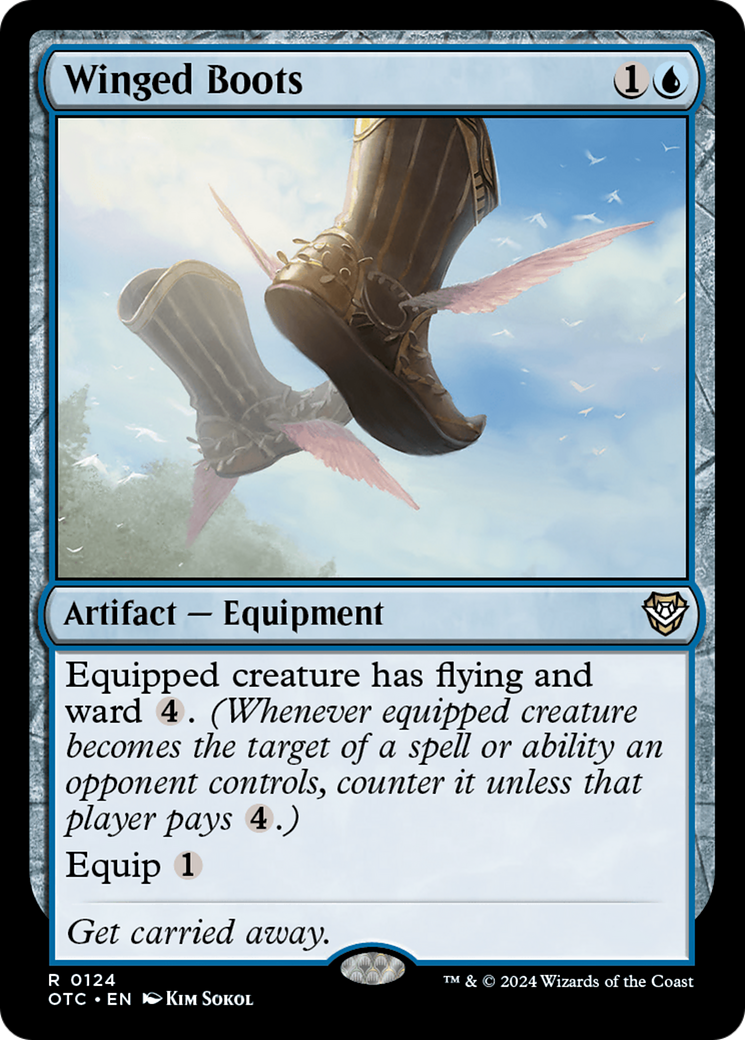 Winged Boots (OTC-124) - Outlaws of Thunder Junction Commander - Magic The Gathering