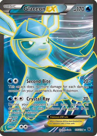 Glaceon EX (Full Art) 116/124 - Fates Collide Holofoil