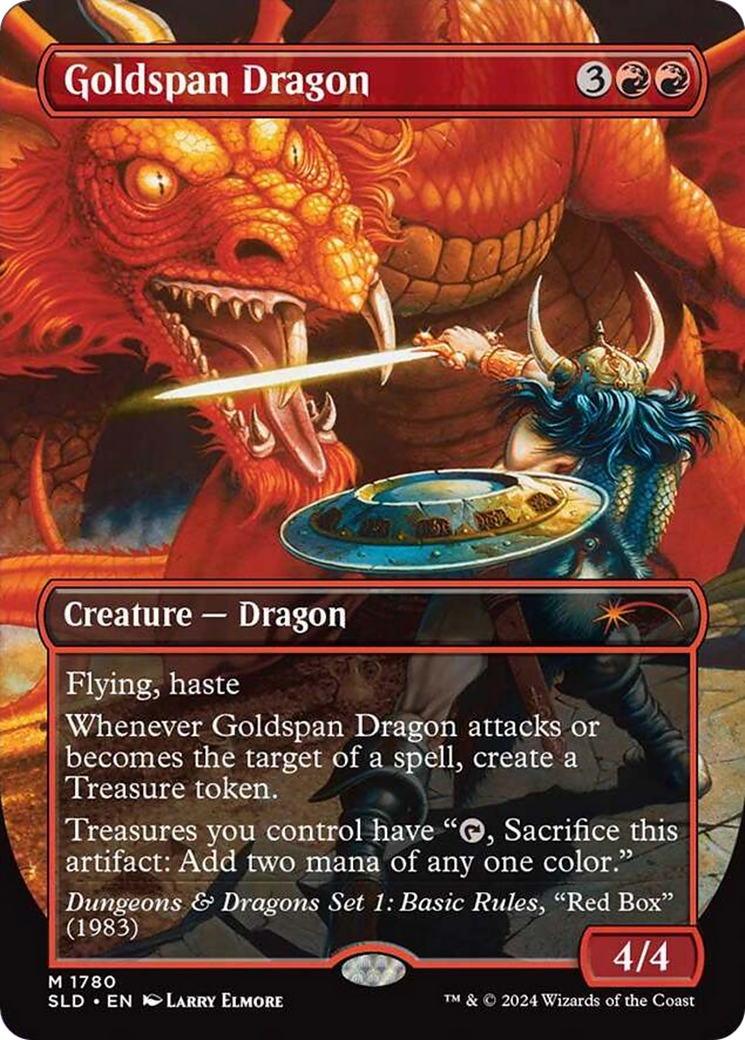 Goldspan Dragon (SLD-1780) - Secret Lair Drop - Magic The Gathering