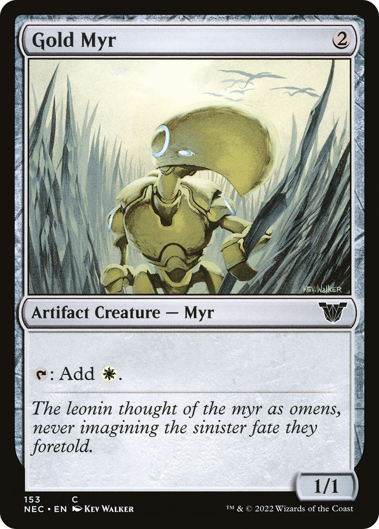 Gold Myr (NEC-153) - Neon Dynasty Commander - Magic The Gathering