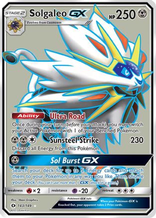 Solgaleo-GX 143/149 - Sun & Moon Pokemon Holofoil