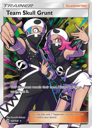 Team Skull Grunt 149/149 - Sun & Moon Pokemon Holofoil
