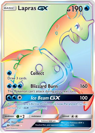 Lapras-GX 151/149 - Sun & Moon Pokemon Holofoil