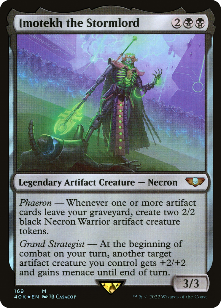 FOIL Imotekh the Stormlord (40K-169) - Warhammer 40,000 Commander - Magic The Gathering