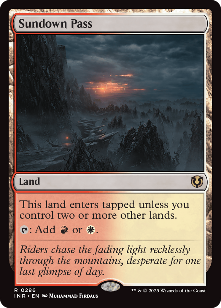 Sundown Pass (INR-286) - Innistrad Remastered - Magic The Gathering