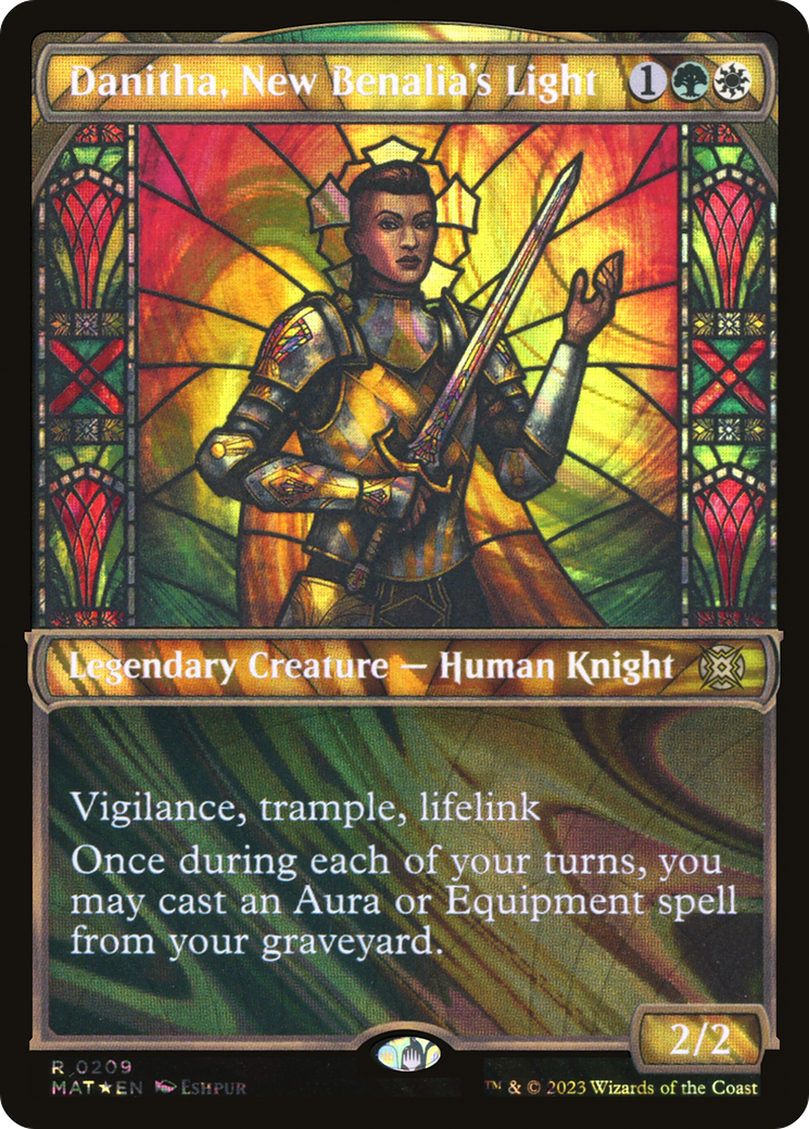 FOIL Danitha, New Benalia's Light (Halo Foil) (MAT-209) - March of the Machine: The Aftermath - Magic The Gathering