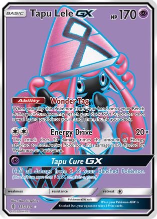 Tapu Lele-GX 137/145 - Guardians Rising Pokemon Holofoil