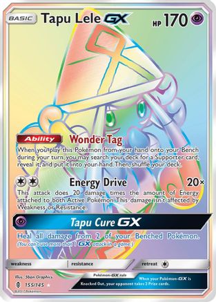 Tapu Lele-GX 155/145 - Guardians Rising Pokemon Holofoil