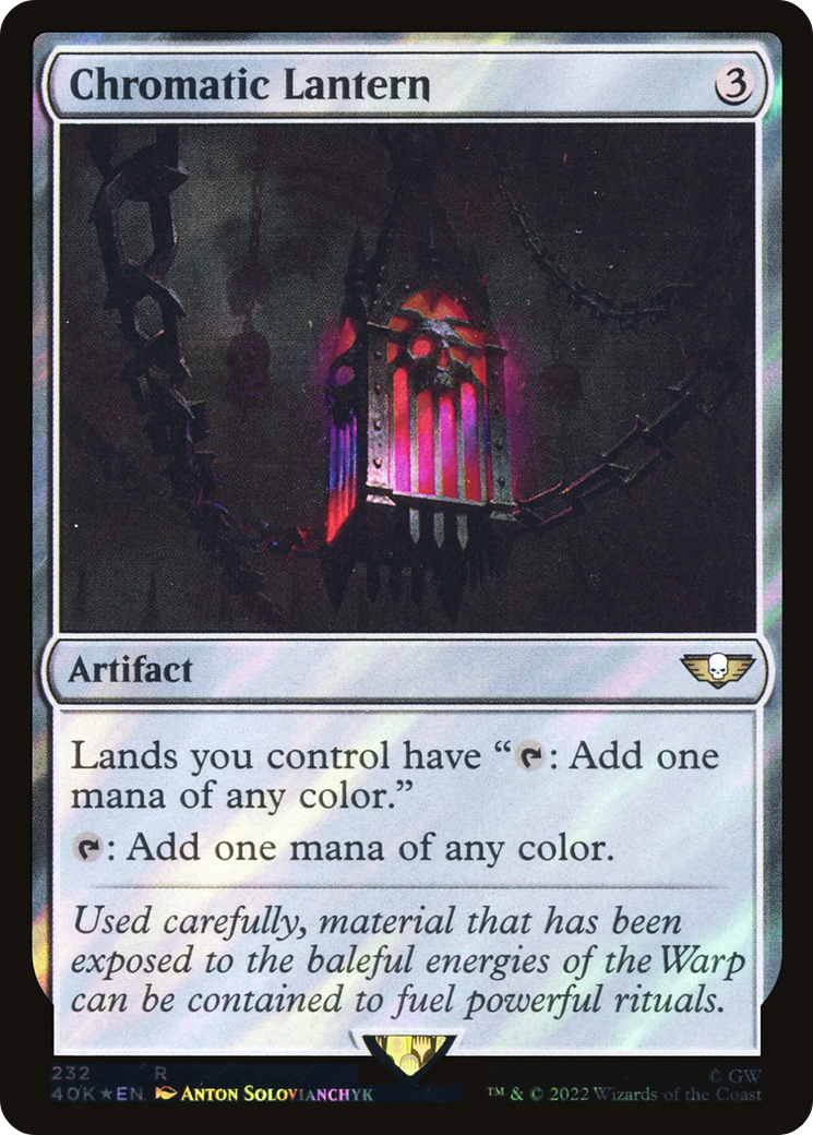 FOIL Chromatic Lantern (Surge Foil) (40K-232) - Warhammer 40,000 Commander - Magic The Gathering