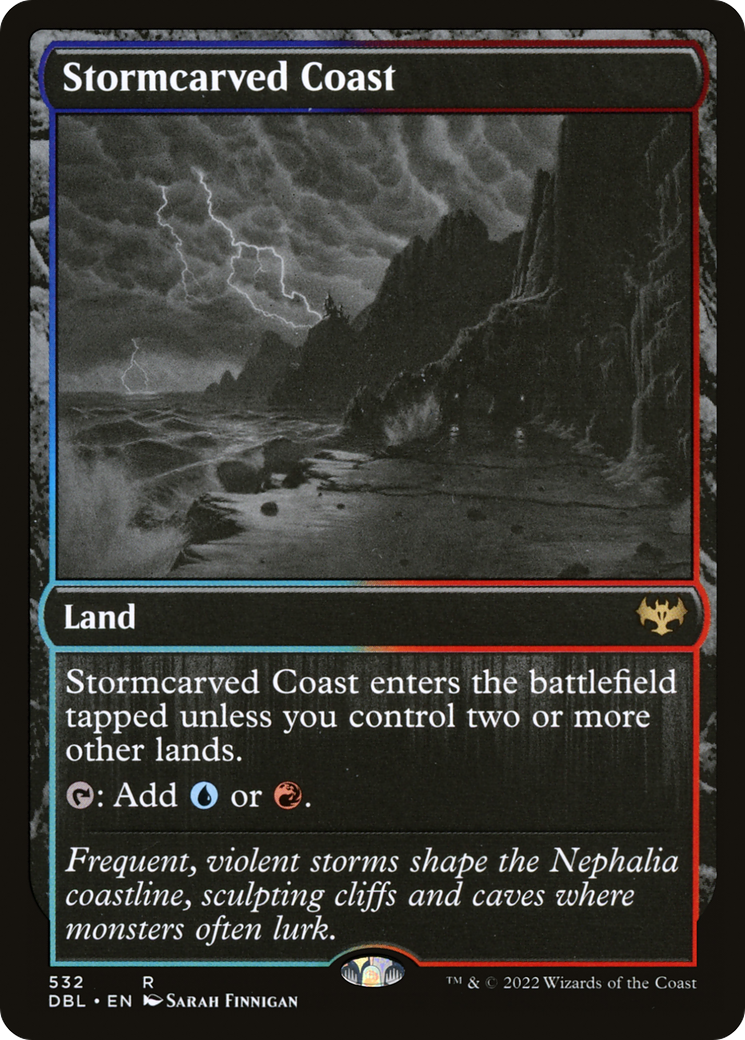 FOIL Stormcarved Coast (DBL-532) - Innistrad: Double Feature - Magic The Gathering
