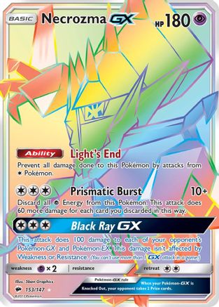 Necrozma-GX 153/147 - Burning Shadows Pokemon Holofoil