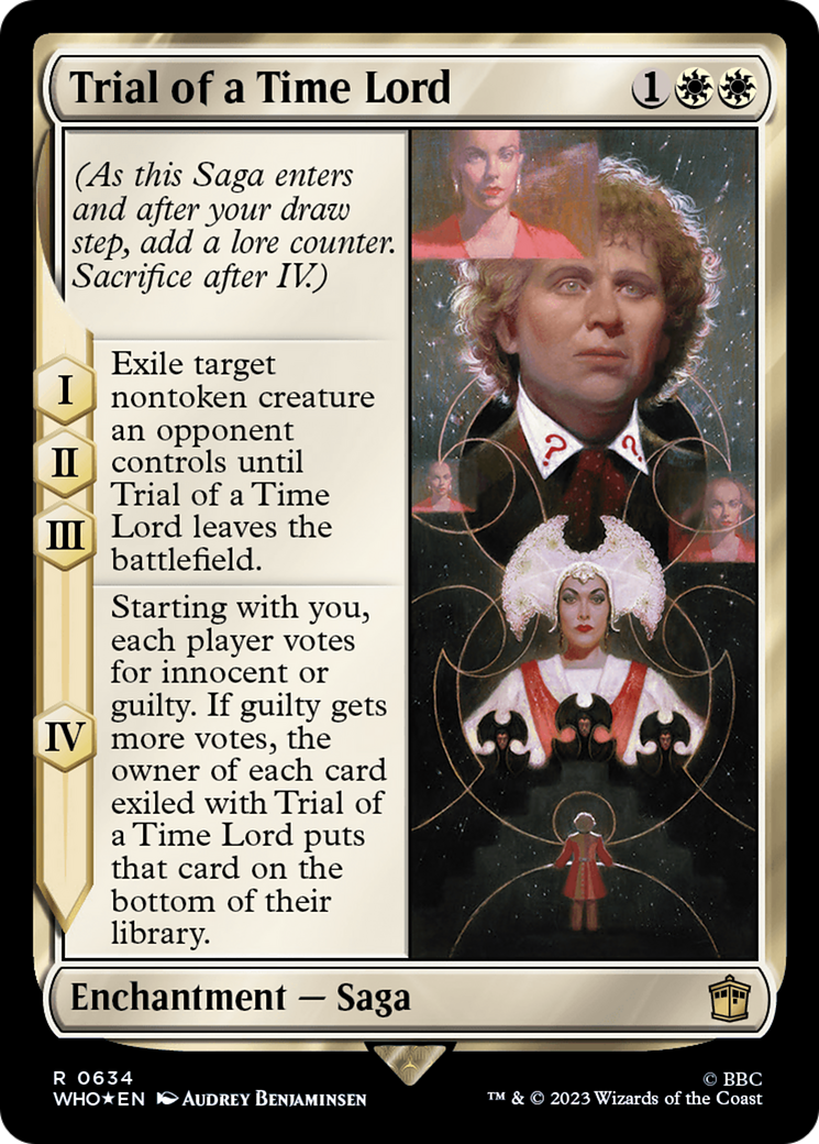 FOIL Trial of a Time Lord (Surge Foil) (WHO-634) - Doctor Who - Magic The Gathering
