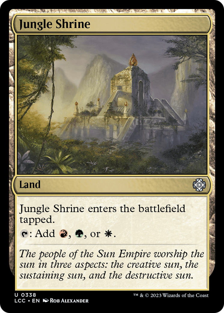 Jungle Shrine (LCC-338) - The Lost Caverns of Ixalan Commander - Magic The Gathering
