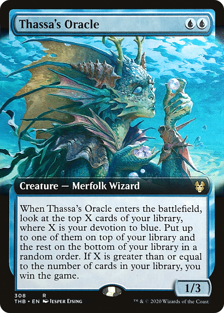 FOIL Thassa's Oracle (Extended Art) (THB-308) - Theros Beyond Death - Magic The Gathering