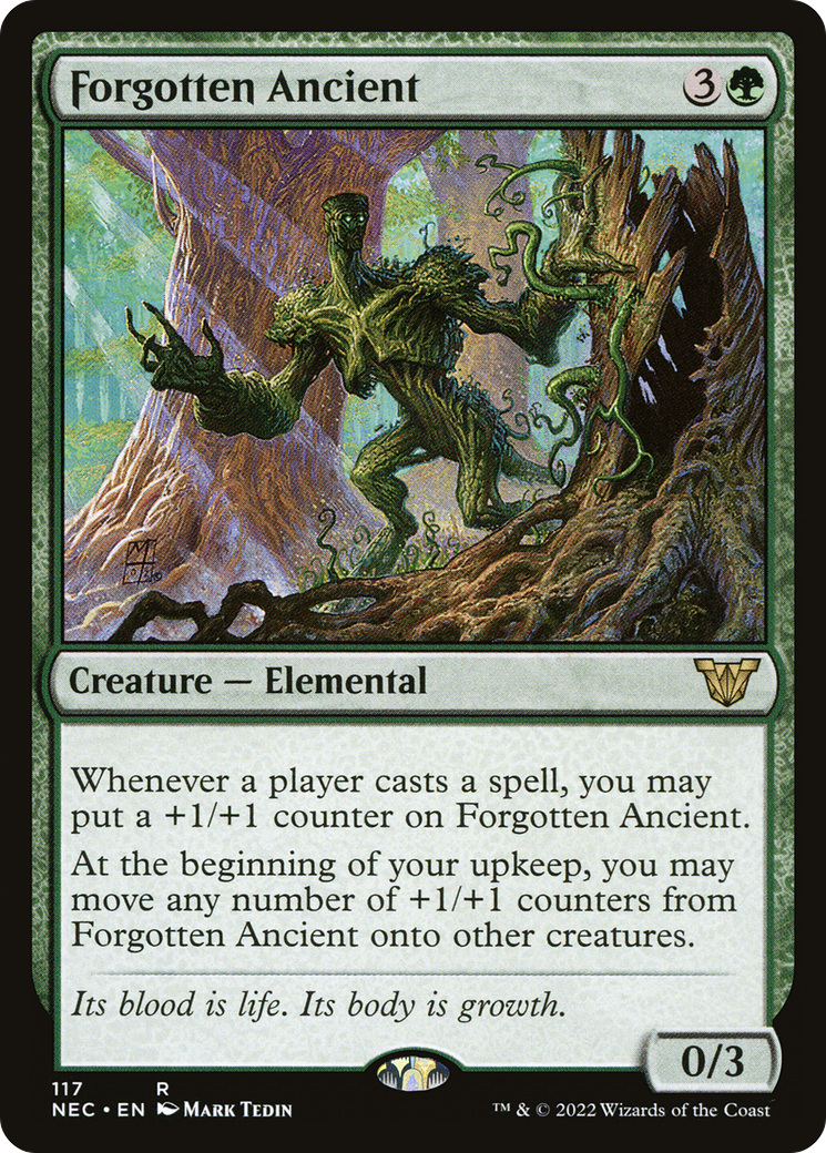 Forgotten Ancient (NEC-117) - Neon Dynasty Commander - Magic The Gathering