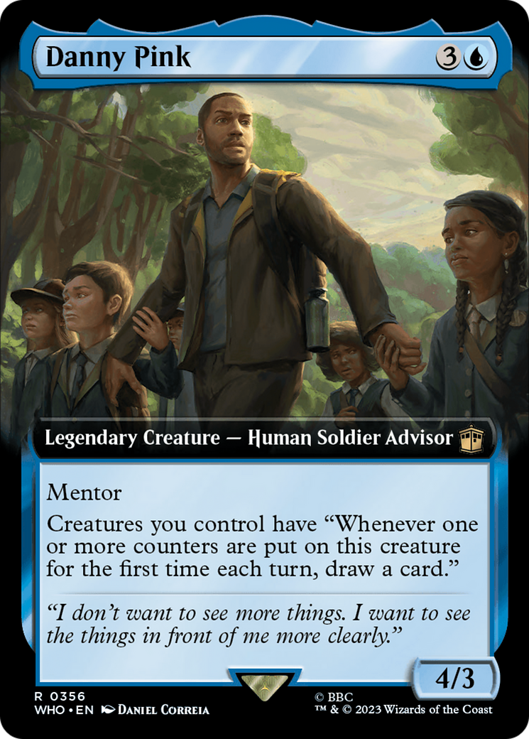 FOIL Danny Pink (Extended Art) (WHO-356) - Doctor Who - Magic The Gathering