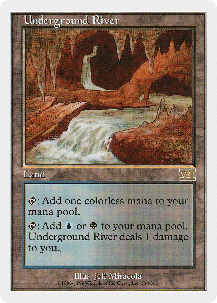Underground River (6ED-330) - Classic Sixth Edition - Magic The Gathering