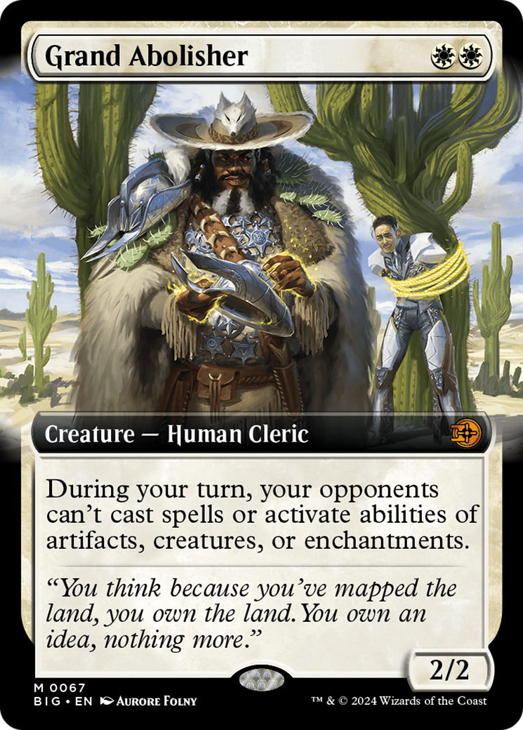 Grand Abolisher (Extended Art) (BIG-067) - The Big Score - Magic The Gathering