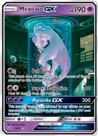 Mewtwo-GX 78/73 - Shining Legends Pokemon Holofoil