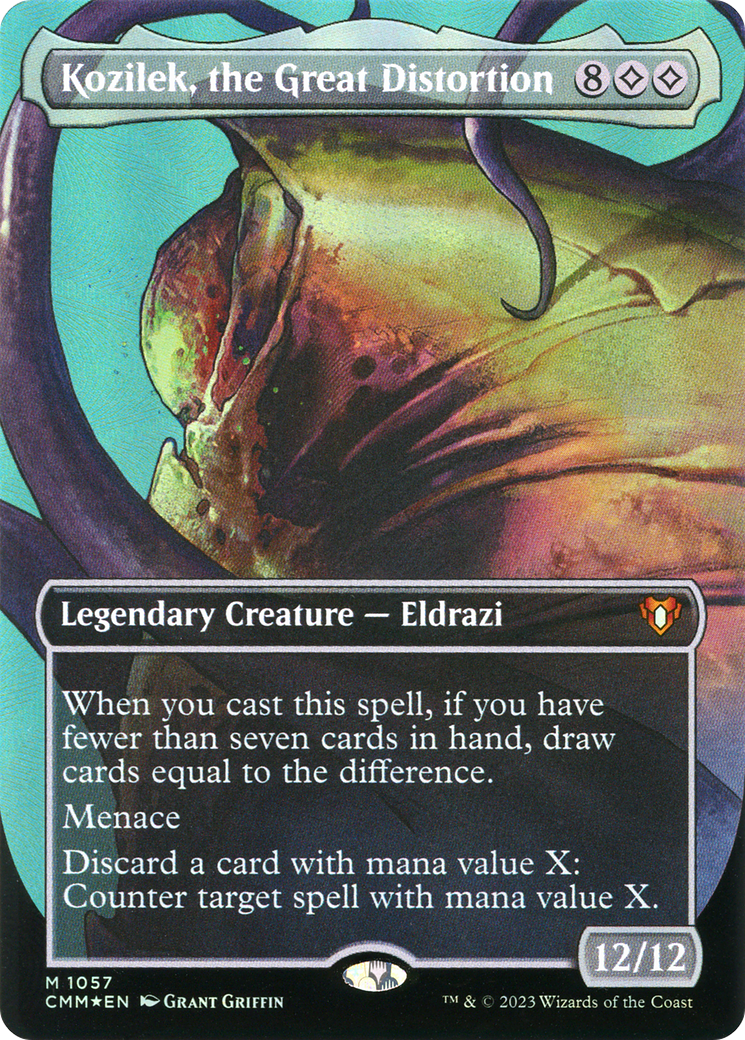 FOIL Kozilek, the Great Distortion (Textured Foil) (CMM-1057) - Commander Masters - Magic The Gathering
