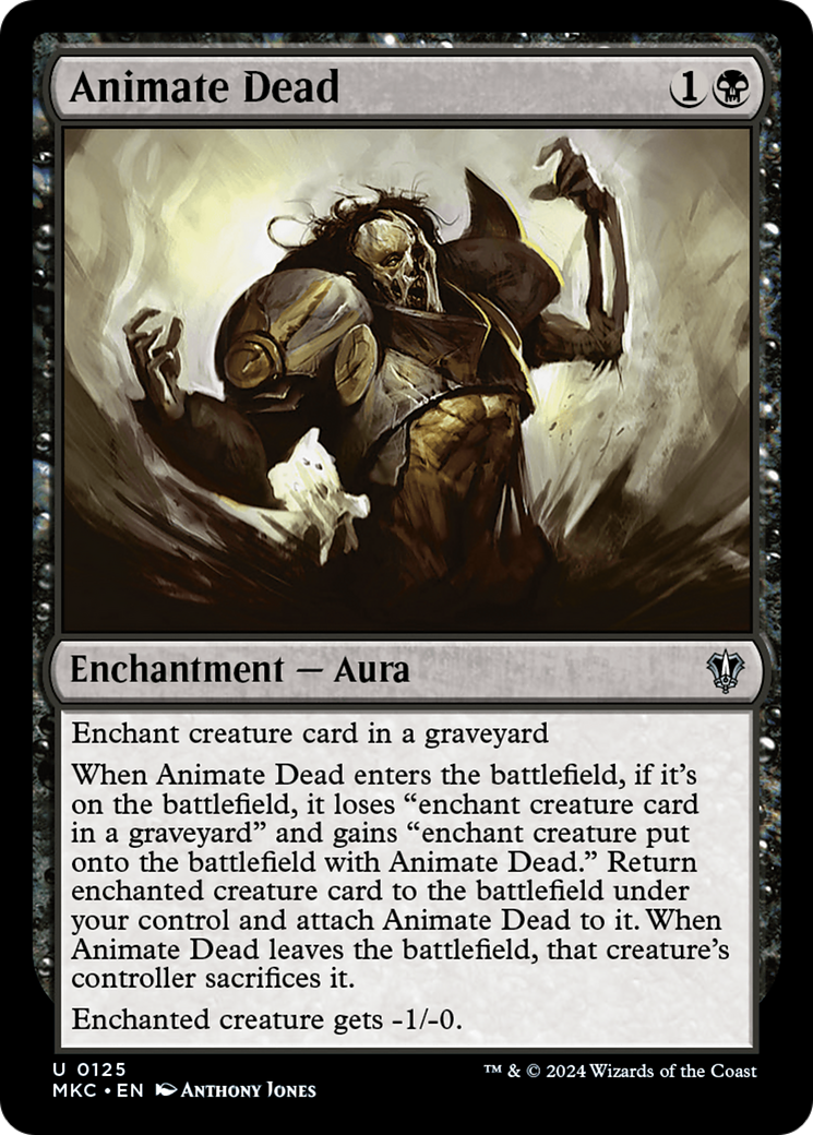 Animate Dead (MKC-125) - Murders at Karlov Manor Commander - Magic The Gathering