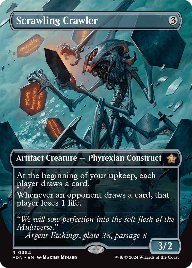 FOIL Scrawling Crawler (FDN-354) - Foundations - Magic The Gathering