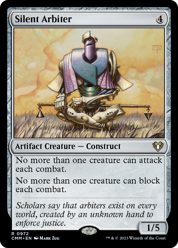 Silent Arbiter (CMM-972) - Commander Masters - Magic The Gathering