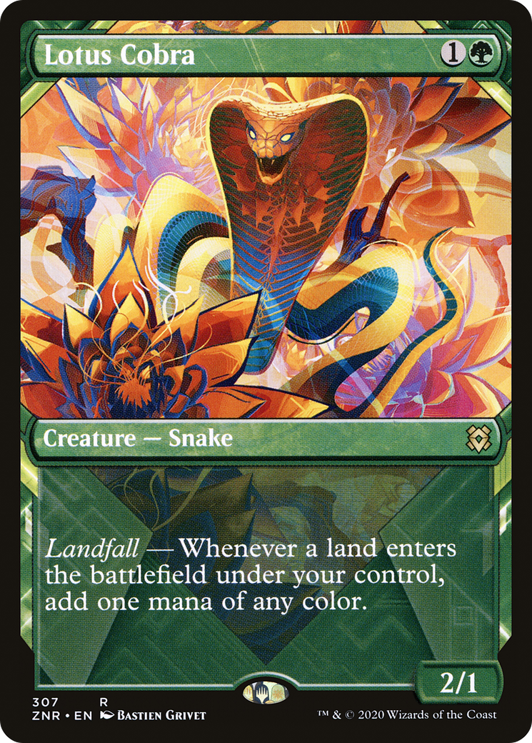 Lotus Cobra (Showcase) (ZNR-307) - Zendikar Rising - Magic The Gathering