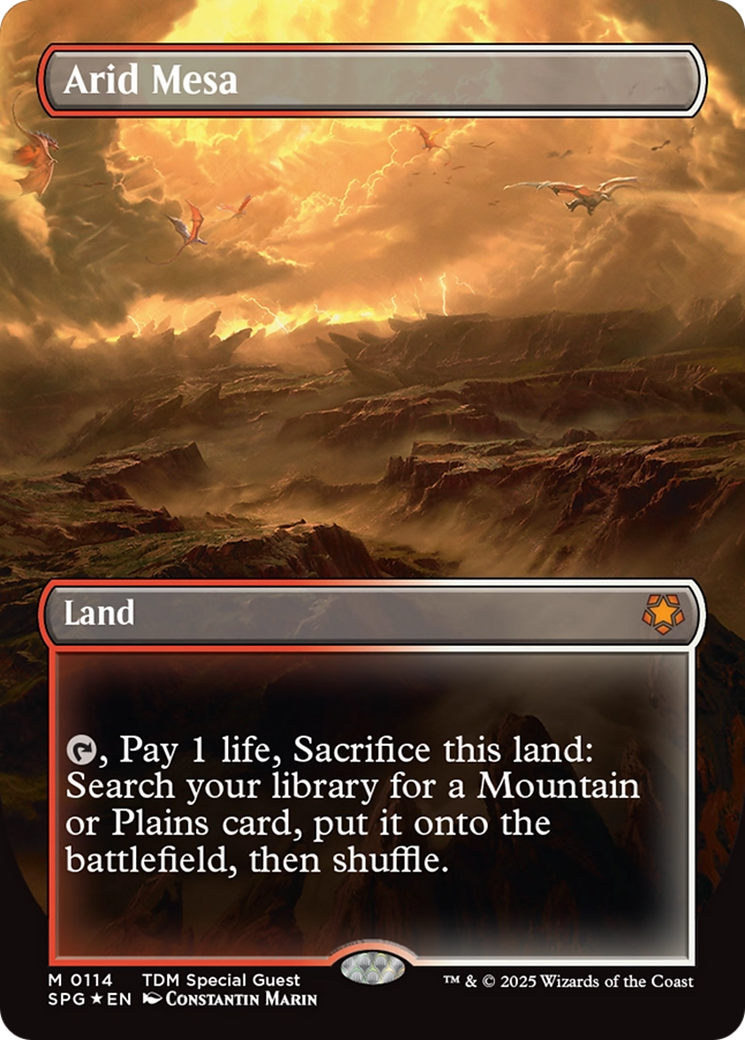 FOIL Arid Mesa (SPG-114) (DRAGONSCALE FOIL) - Special Guests - Magic The Gathering