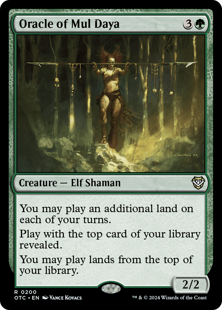 Oracle of Mul Daya (OTC-200) - Outlaws of Thunder Junction Commander - Magic The Gathering