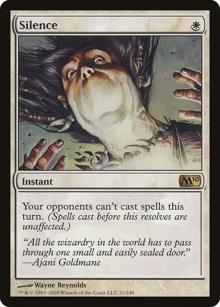 Silence (M10-031) - Magic 2010 - Magic The Gathering