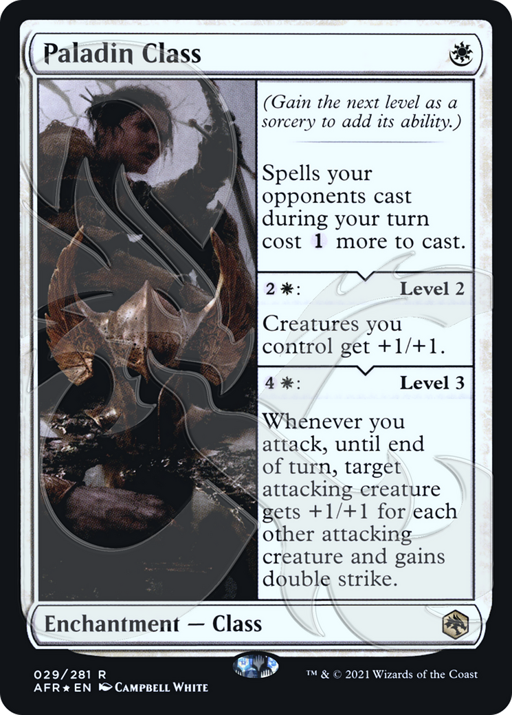 FOIL Paladin Class (AFR&-29A) - Adventures in the Forgotten Realms Promos - Magic The Gathering