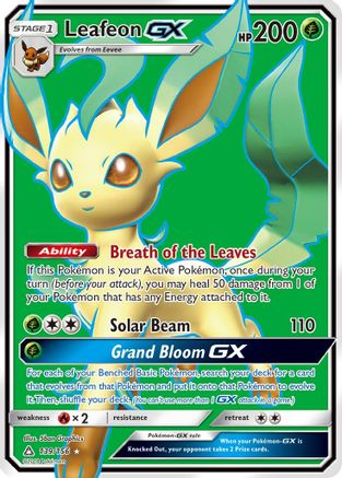 Leafeon-GX 139/156 - Ultra Prism Pokemon Holofoil