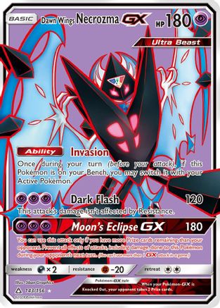 Dawn Wings Necrozma-GX 143/156 - Ultra Prism Pokemon Holofoil