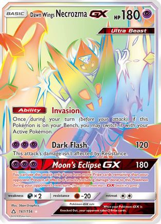 Dawn Wings Necrozma-GX 161/156 - Ultra Prism Pokemon Holofoil