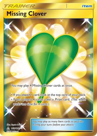 Missing Clover 168/156 - Ultra Prism Pokemon Holofoil