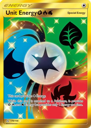 Unit Energy GrassFireWater 170/156 - Ultra Prism Pokemon Holofoil