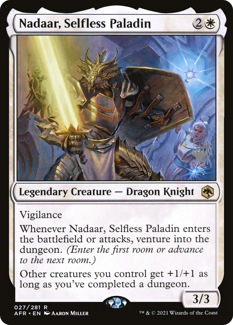 Nadaar, Selfless Paladin (PPAFR-27P) - Adventures in the Forgotten Realms Promos - Magic The Gathering