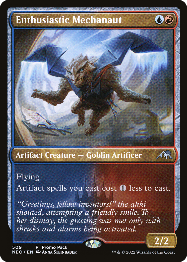 FOIL Enthusiastic Mechanaut (PPNEO-509) - Kamigawa: Neon Dynasty - Magic The Gathering